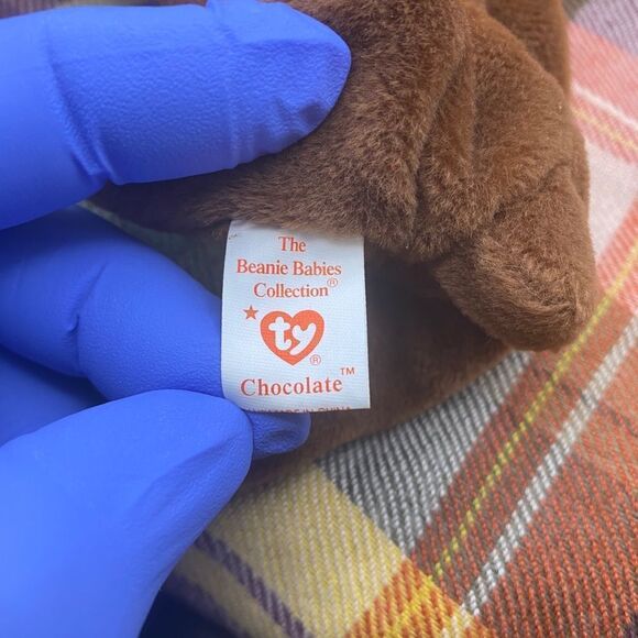 Mint condition rare/retired, part of original 9 BBs, Chocolate the Moose - Picture 10 of 11